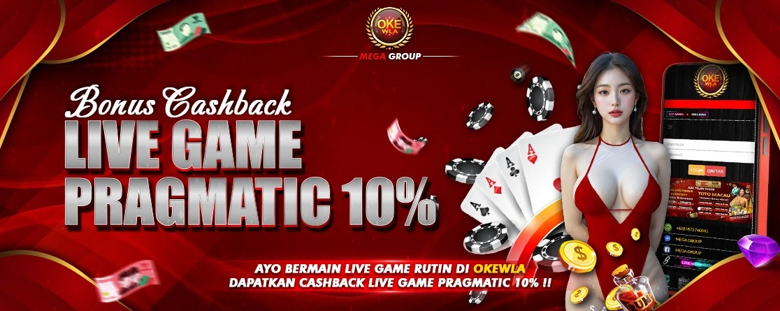 CASHBACK LIVE GAME PRAGMATIC PLAY 10% (BONUS HARI JUMAT)