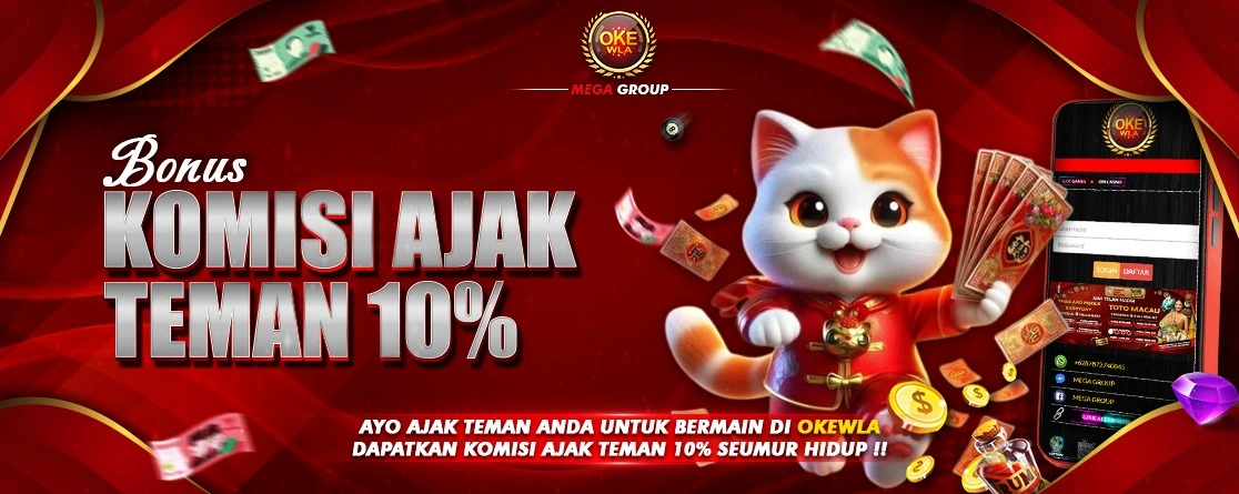 BONUS KOMISI AJAK TEMAN 10% CAIR SETIAP HARI!!!